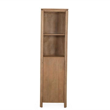 Bücherregal – FSC Massives Mangoholz, Natur Finish, Vertikales Holzdesign - Dallas | Starfurn