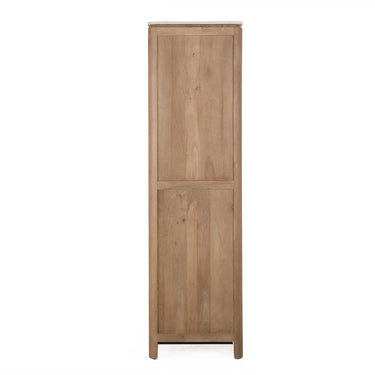 Aufbewahrungsschrank – FSC Massives Mangoholz, Natur Finish, Vertikales Holzdesign - Dallas | Starfurn