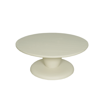 Couchtisch – Mangoholz Korpus, Sandfarbenes Finish, Skulpturales Design – Mabel | Starfurn