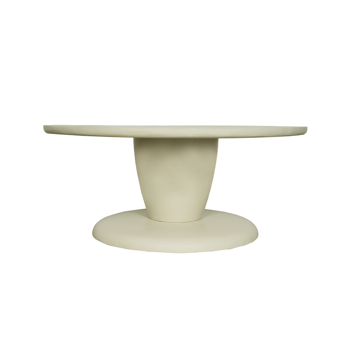 Coffee Table – Mango Wood Body, Sand-Colored Finish, Sculptural Design – Mabel | Starfurn