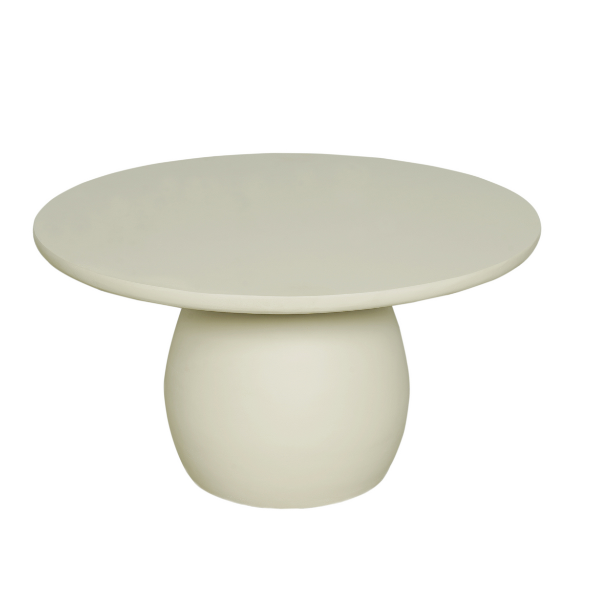 Coffee Table – Mango Wood Tabletop, Solid Wood Frame, Round Shape – Mosi | Starfurn