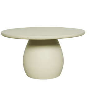 Coffee Table – Mango Wood Tabletop, Solid Wood Frame, Round Shape – Mosi | Starfurn