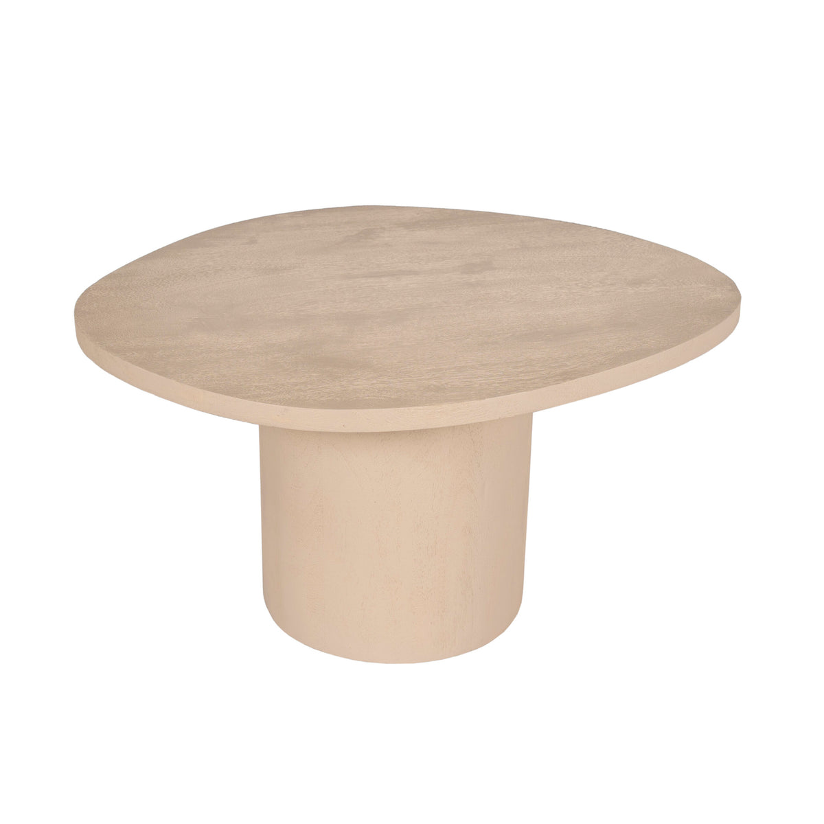 Coffee Table - Sand Finish, Mango Wood, Round Shape – Mirre | Starfurn