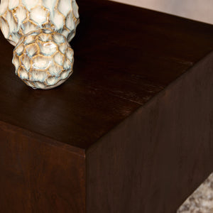 Couchtisch - Mangoholz Braun, Quadrat Form, Kompakt Design – Livia | Starfurn