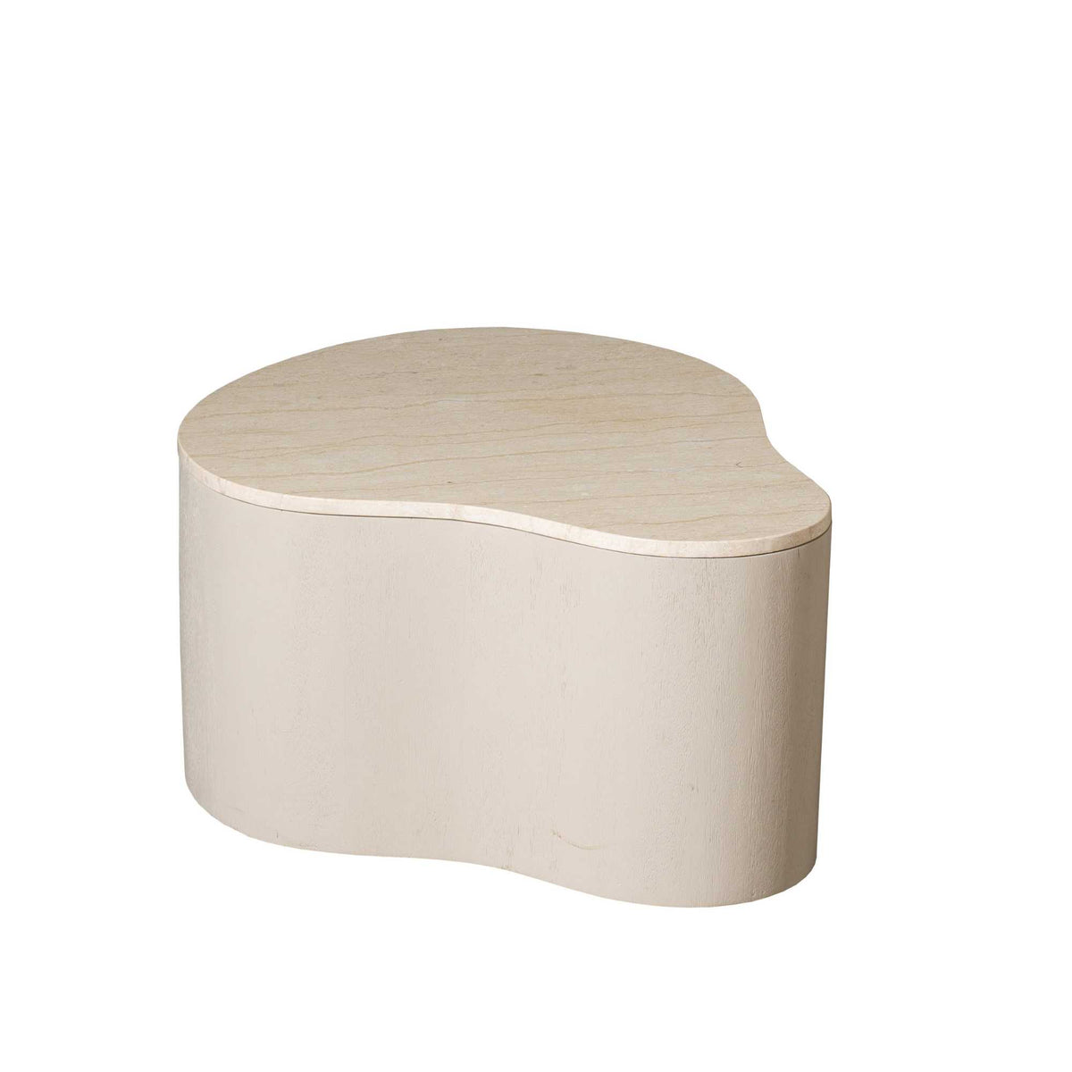 Coffee table – Marble top, mango wood, sand look – Lovi | Starfurn