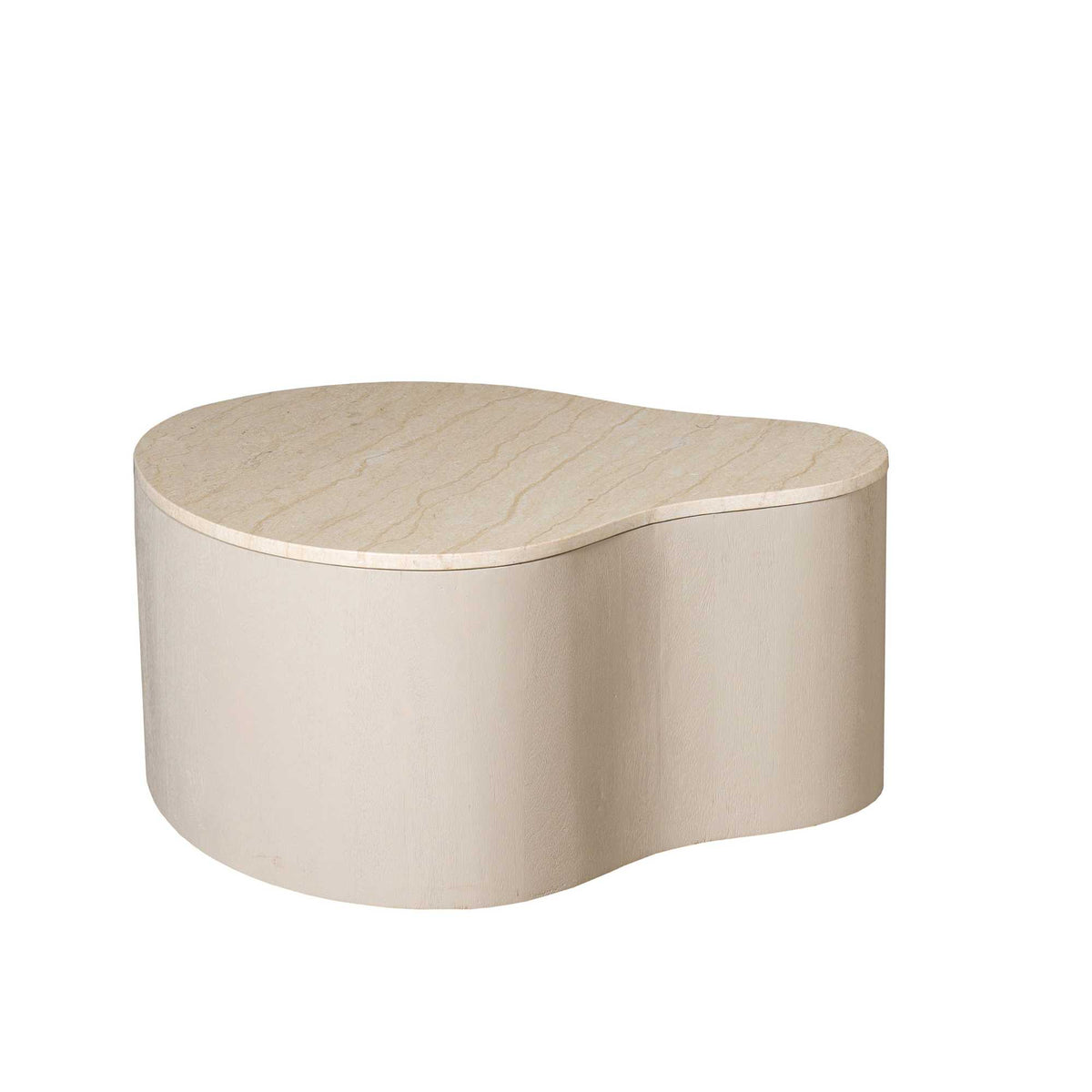 Coffee table – Marble top, mango wood, sand look – Lovi | Starfurn