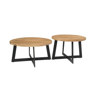 Couchtisch – Natürliche Oberfläche, Mangoholz Material, Modernes Design - Atlanta | Starfurn