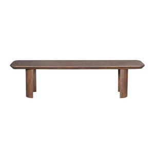 Dining Bench – Mango Wood, Brown Color, Half-Round Legs – Maré | Starfurn