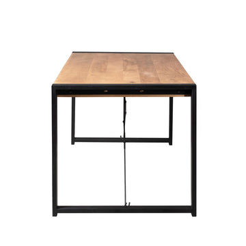 Esszimmertisch – Natürliche Oberfläche, Mangoholz Material, Rechteckiges Design – Britt | Starfurn