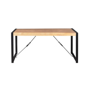 Esszimmertisch – Rechteckiges Design, Mangoholz, Metallgestell – Britt | Starfurn