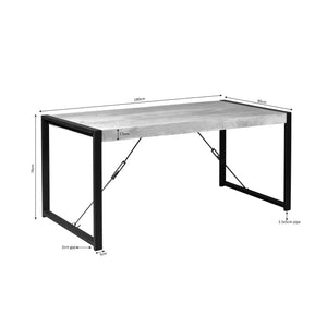 Esszimmertisch – Rechteckiges Design, Mangoholz, Metallgestell – Britt | Starfurn
