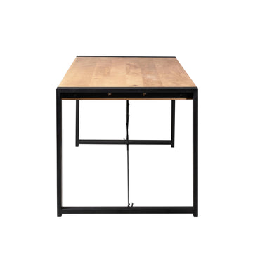 Esszimmertisch – Rechteckiges Design, Naturfarbe, Mangoholz – Britt | Starfurn