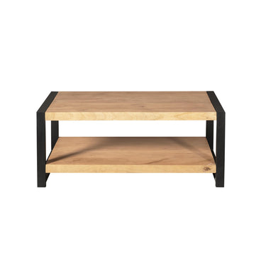 Couchtisch – Mangoholz, Unterboden, Metallgestell – Britt | Starfurn