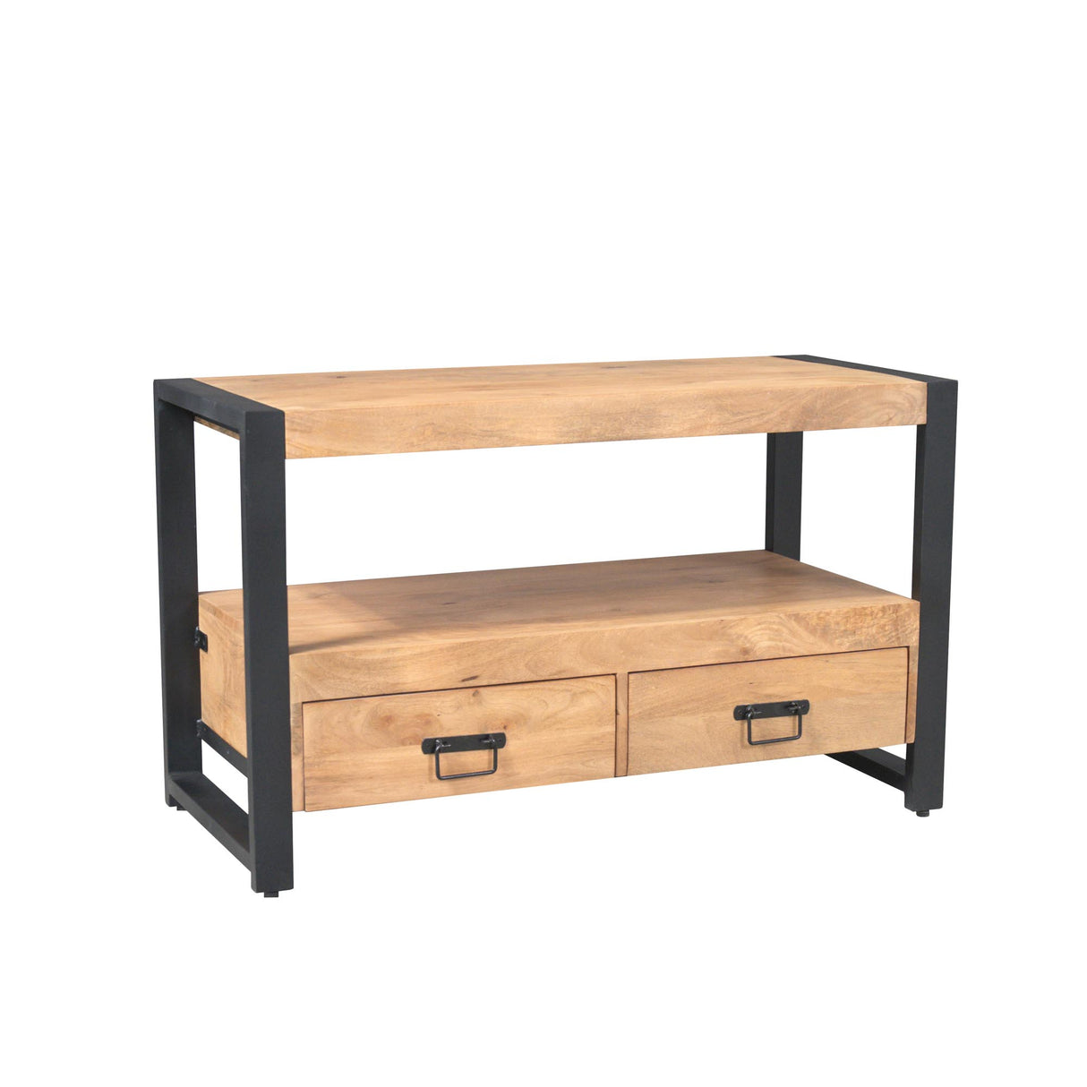 TV-Möbel – Natürliche Oberfläche, Mangoholz Material, Modernes Design – Britt | Starfurn