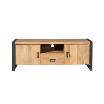 TV-Möbel – Natürliche Oberfläche, Mangoholz Material, Modernes Design – Britt | Starfurn