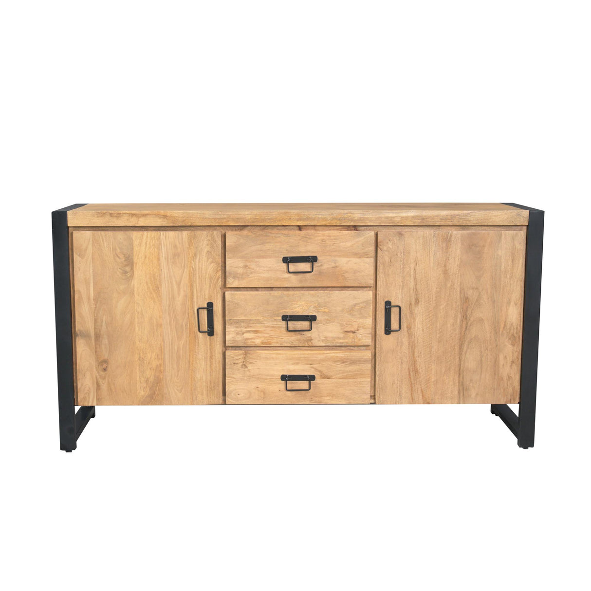 Sideboard – Natürliche Oberfläche, Mangoholz Material, Modernes Design – Britt | Starfurn