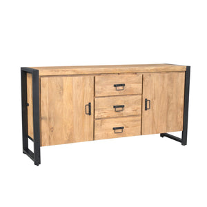 Sideboard – Natürliche Oberfläche, Mangoholz Material, Modernes Design – Britt | Starfurn