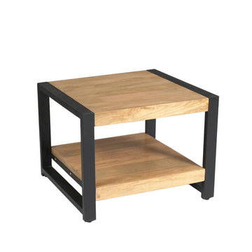 Beistelltisch – Modernes Design, Naturfarbe, Mangoholz und Metall – Britt | Starfurn