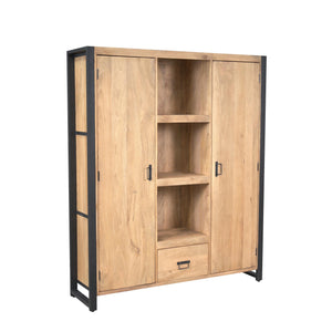 Bookshelf – Modern Design, Natural Color, Mango Wood – Britt | Starfurn