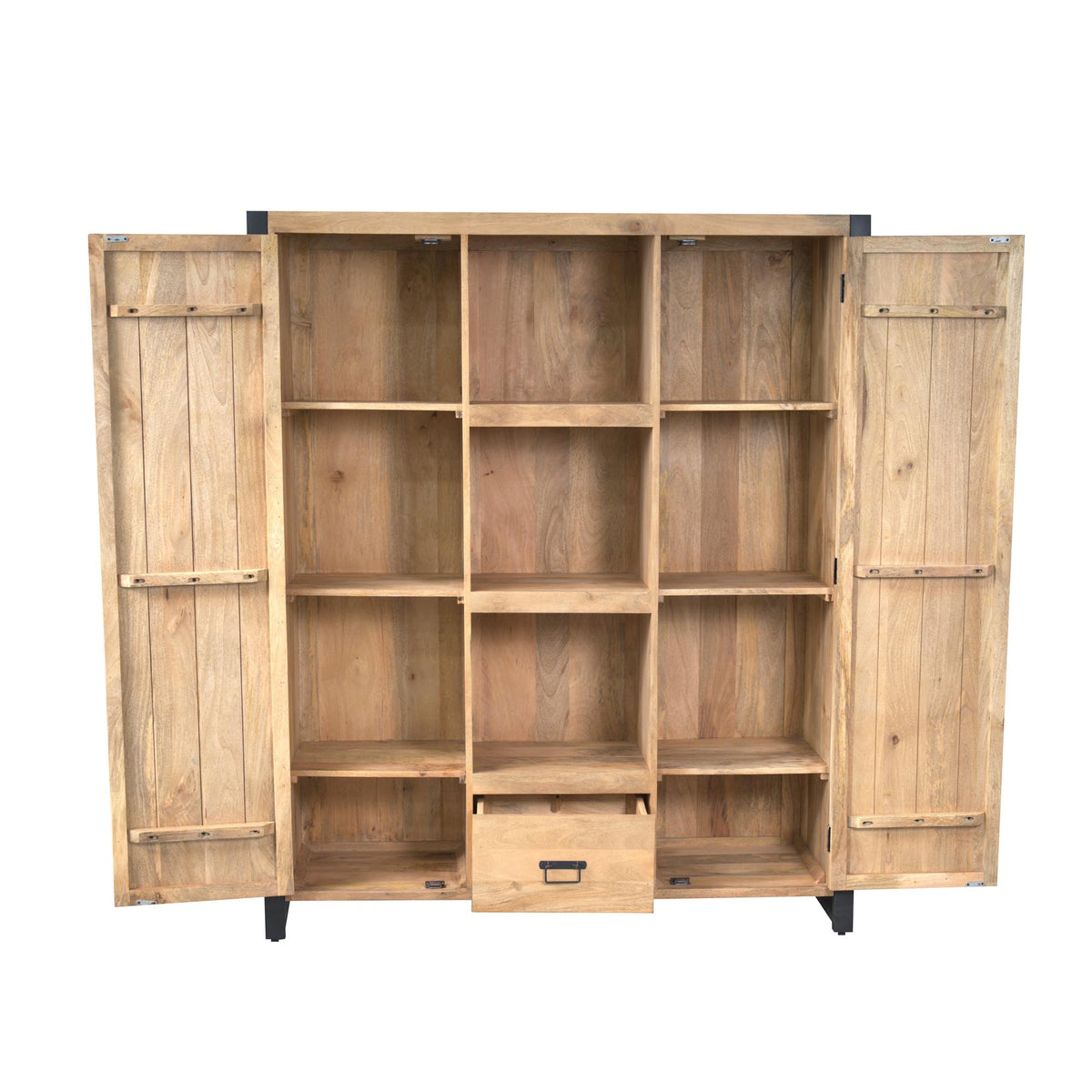 Bookshelf – Modern Design, Natural Color, Mango Wood – Britt | Starfurn