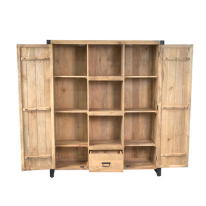 Bookshelf – Modern Design, Natural Color, Mango Wood – Britt | Starfurn