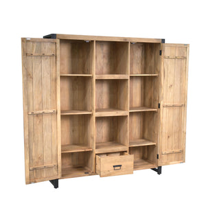 Bookshelf – Modern Design, Natural Color, Mango Wood – Britt | Starfurn