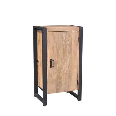 Cabinet - Mango Wood, Black Metal, Natural Finish - Britt | Starfurn