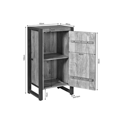 Schrank – Mangoholz, Schwarzmetall, Naturfinish - Britt | Starfurn