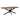 Dining Table – Danish Oval, Mango Wood Finish, Black Metal Frame – Elegance | Starfurn