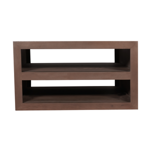 Coffee Table – Mango Wood Material, Walnut Finish, Minimalist Design – Brussel | Starfurn