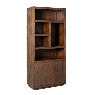 Shelf – Mango wood, Brown finish, Handleless – Brussel | Starfurn