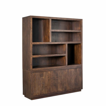Shelf – Mango wood, brown look, handleless – Brussels | Starfurn