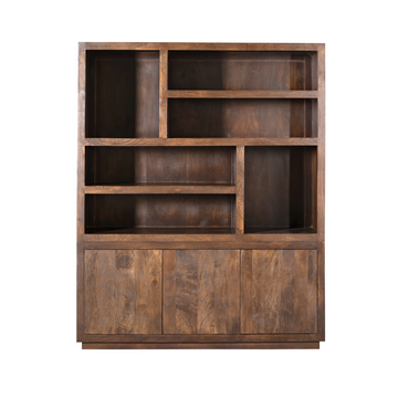 Shelf – Mango wood, brown look, handleless – Brussels | Starfurn