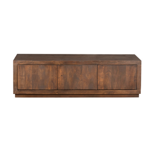 TV Units – Mango Wood Material, Brown Finish, Handleless Design – Brussel | Starfurn