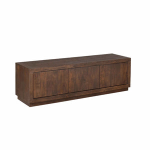 TV Units – Mango Wood Material, Brown Finish, Handleless Design – Brussel | Starfurn