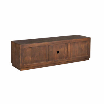 TV Units – Mango Wood Material, Brown Finish, Handleless Design – Brussel | Starfurn