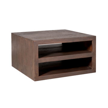 Couchtisch – Braune Oberfläche, Modernes Design, Praktischer Stauraum – Brussel | Starfurn