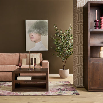 Couchtisch – Braune Oberfläche, Modernes Design, Praktischer Stauraum – Brussel | Starfurn