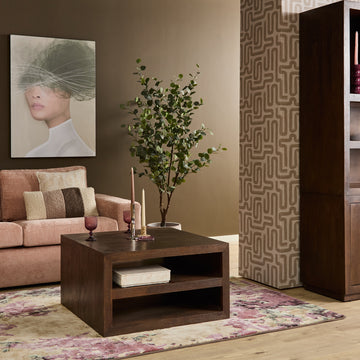 Couchtisch – Braune Oberfläche, Modernes Design, Praktischer Stauraum – Brussel | Starfurn
