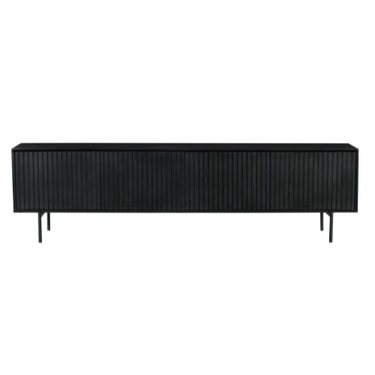 TV Furniture – Mango Wood, Black Metal, Slat Front – Madison | Starfurn