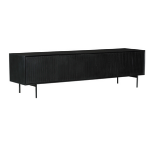 TV Furniture – Mango Wood, Black Metal, Slat Front – Madison | Starfurn
