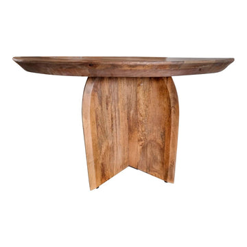 Esszimmertisch - Mangoholz Massiv, Runde Form, Zeitloses Design, 150 cm – Tense | Starfurn