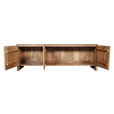 TV unit – Mango wood, natural look, minimalist – Tense | Starfurn