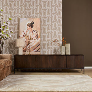 TV Unit – Mango Wood, Metal Frame, Modern Design – Madison | Starfurn