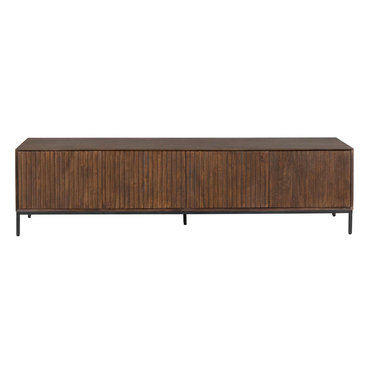 TV Unit – Mango Wood, Metal Frame, Modern Design – Madison | Starfurn