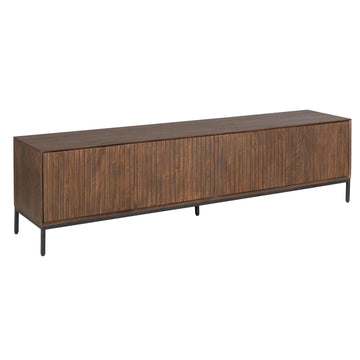 TV Unit – Mango Wood, Metal Frame, Modern Design – Madison | Starfurn