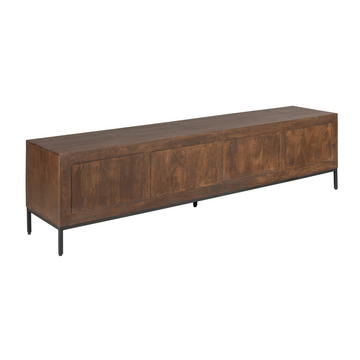 TV Unit – Mango Wood, Metal Frame, Modern Design – Madison | Starfurn