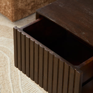 Coffee Table - Square Design, Mango Wood, Metal Frame - Madison | Starfurn
