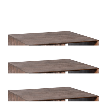 Couchtisch – Quadratisches Design, Mangoholz, Metallgestell – Madison | Starfurn