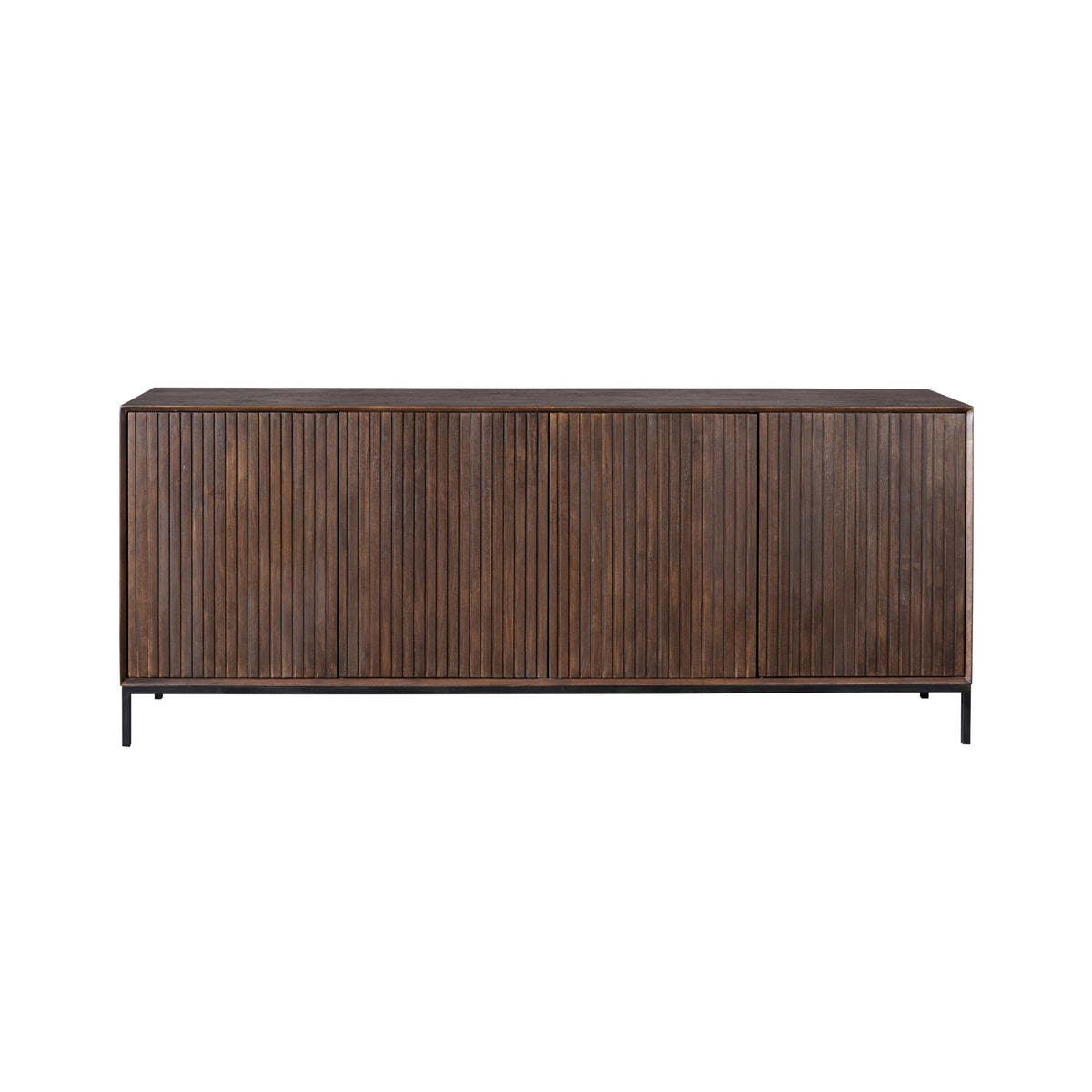 Sideboard – Mango Wood, Modern Design, Metal Accents – Madison | Starfurn